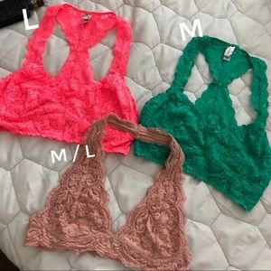 [set of 3] M/L bralettes